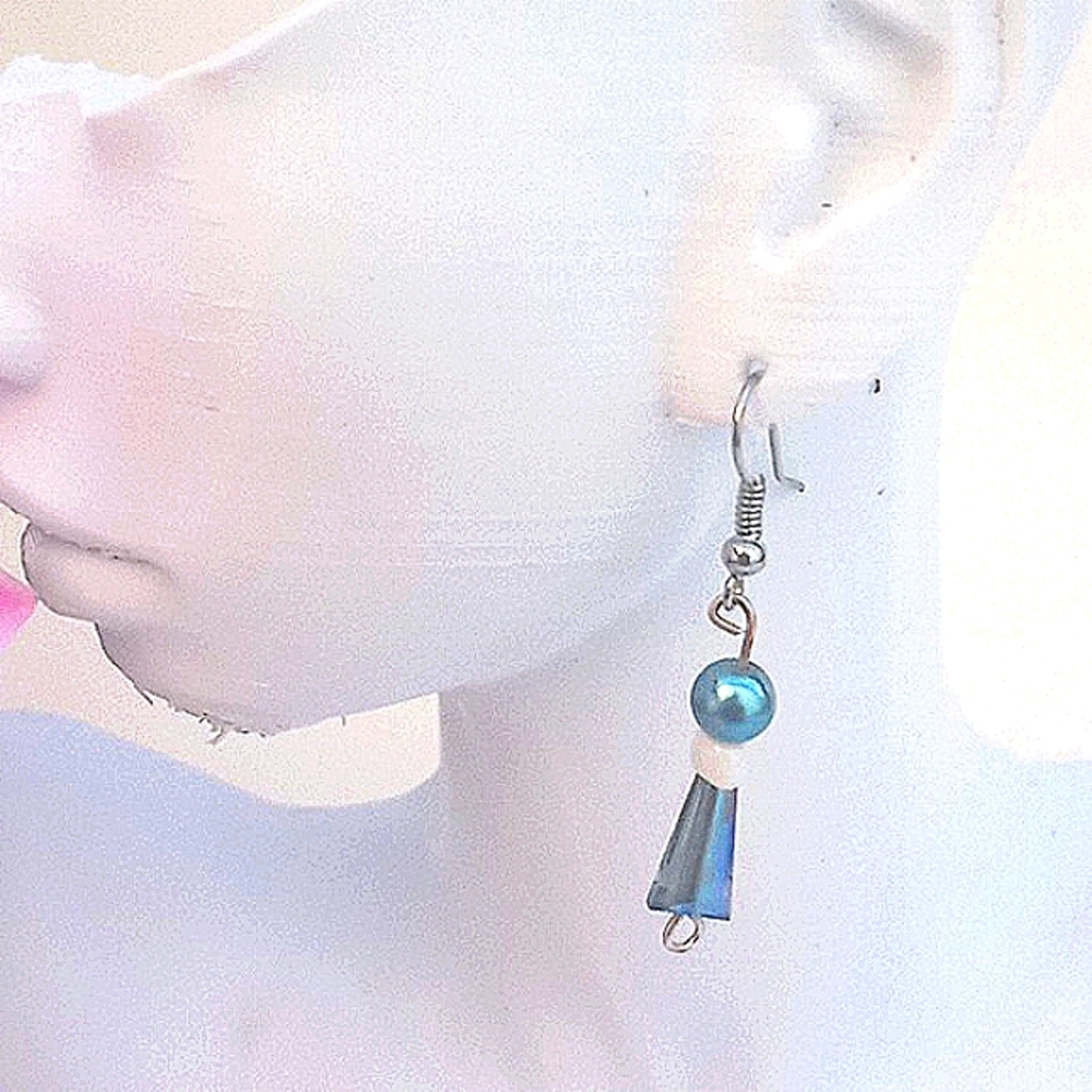 Dainty Iridescent Earrings